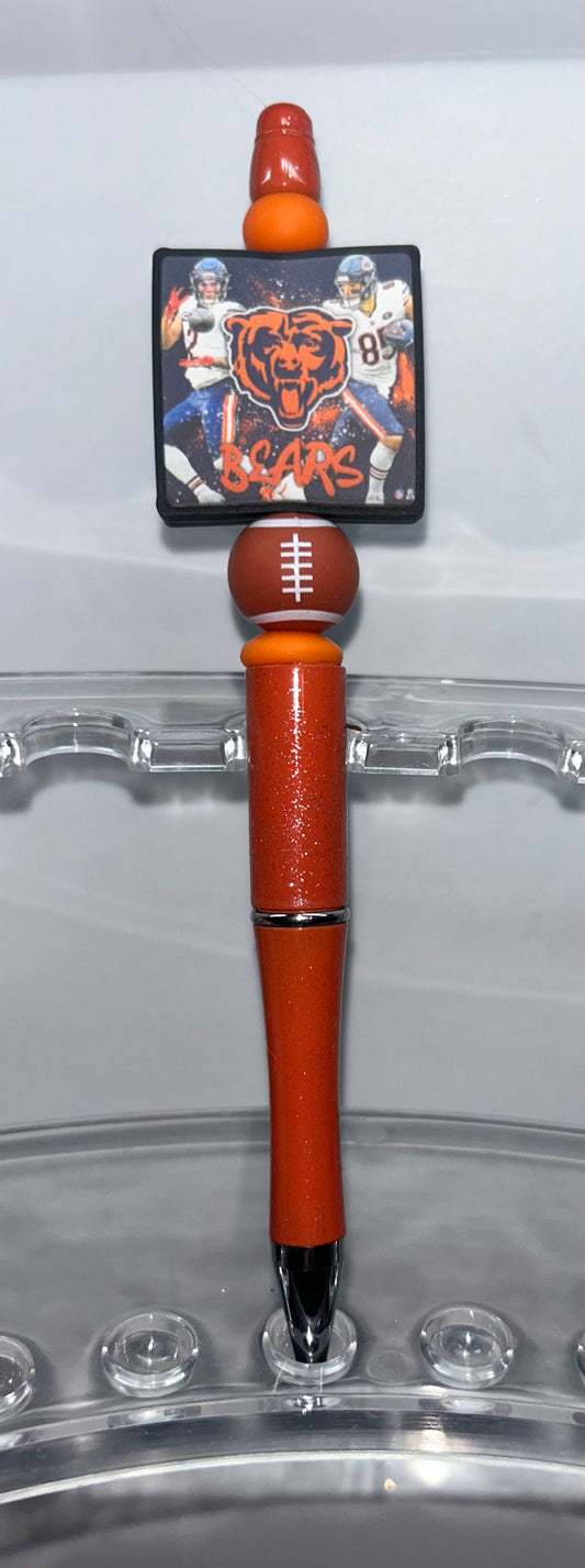 Bears Square Orange Pen