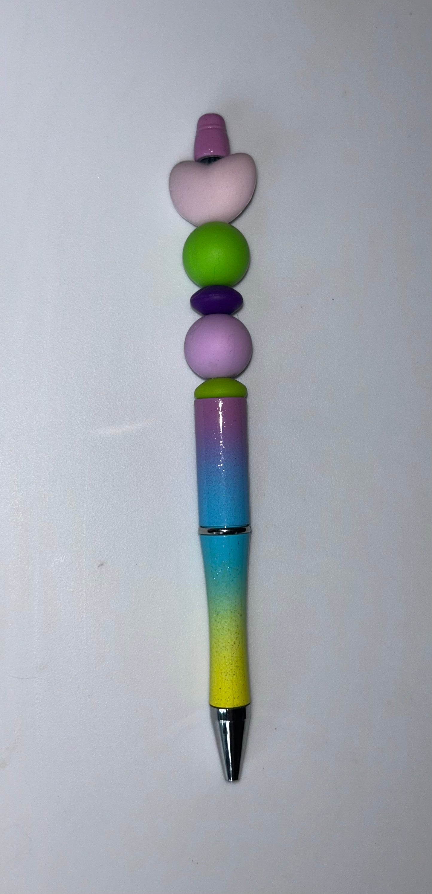 Pink Hert Rainbow Ombre Pen