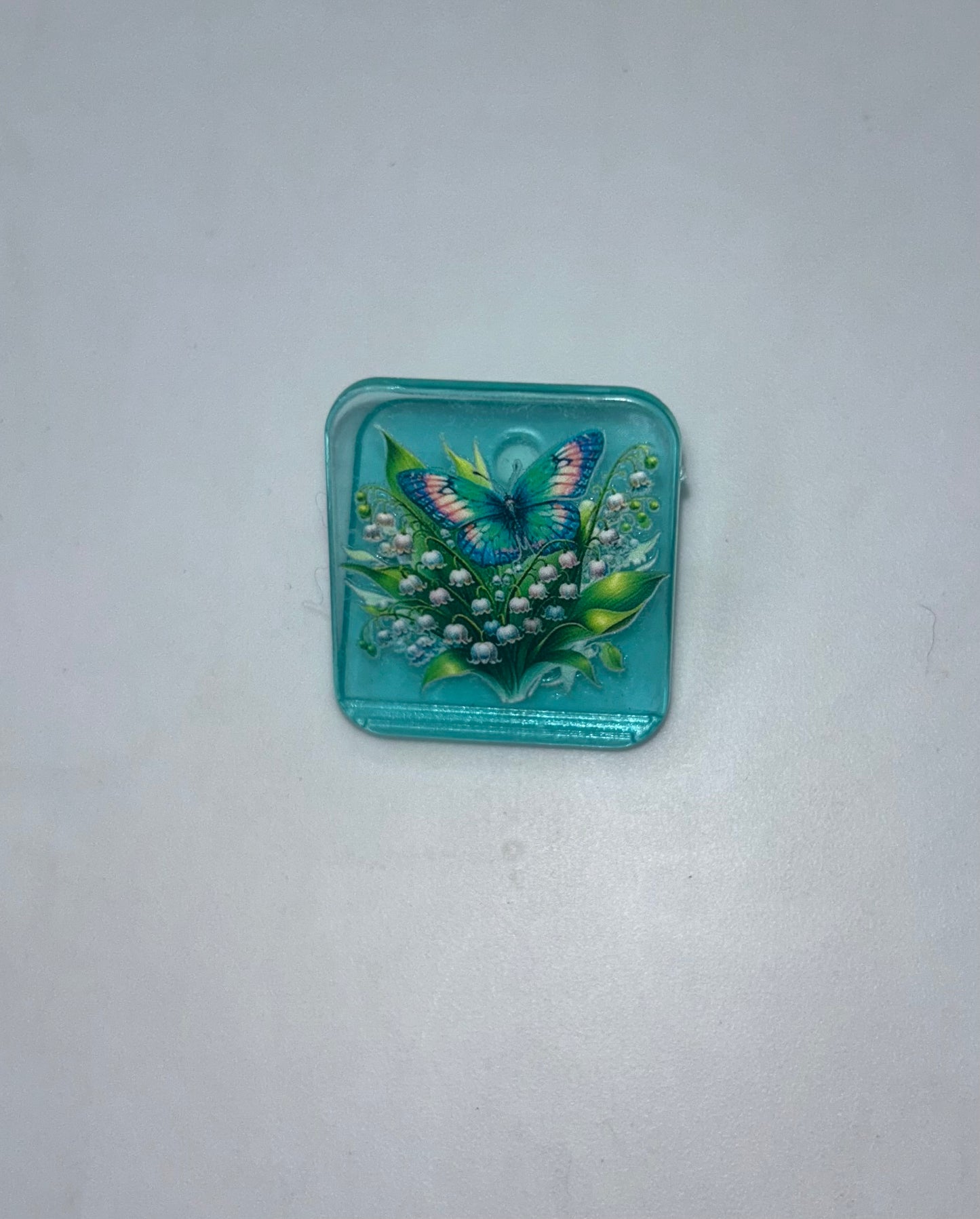 Butterfly Teal Clip