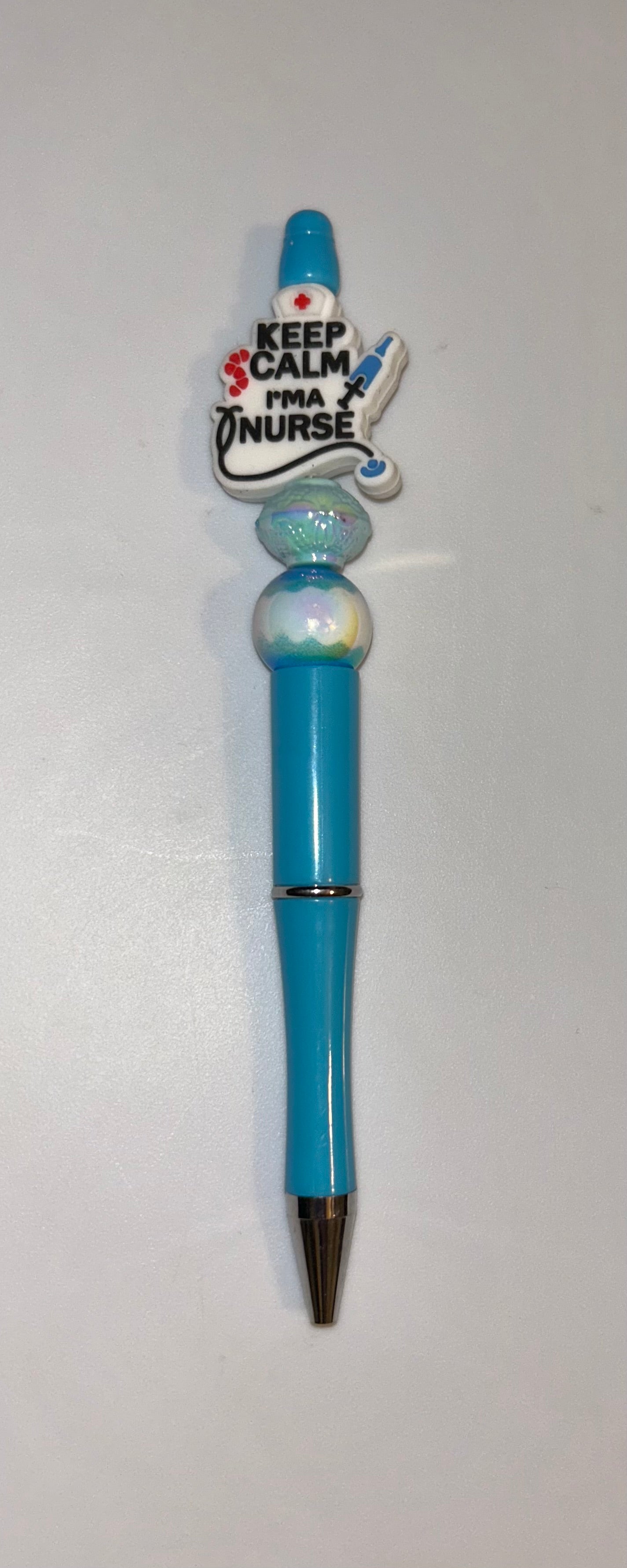 Keep Calm I'm a Nurse Blue Pen