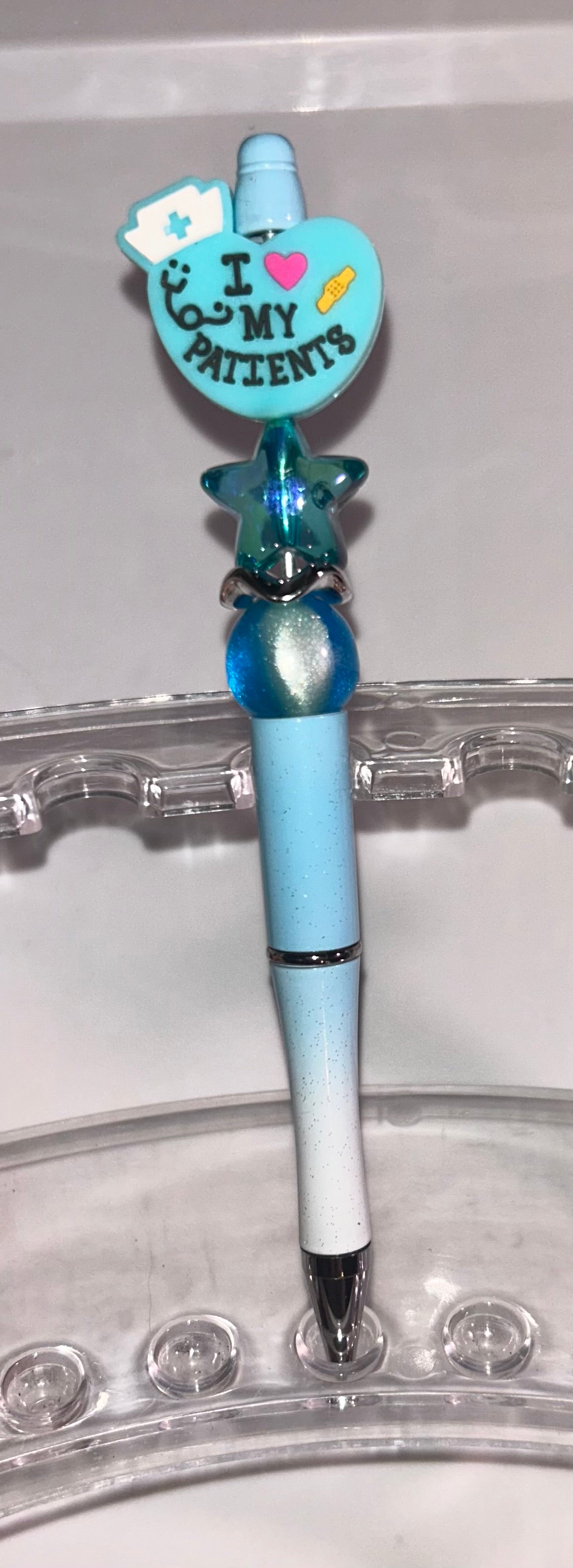 I Love My Patients Blue Ombre Pen