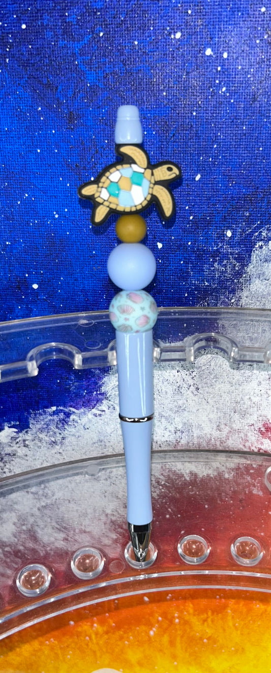 Sea Turtle Light Blue Pen