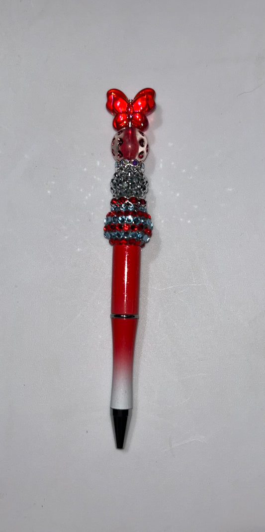 Red Butterfly Red Ombre Pen