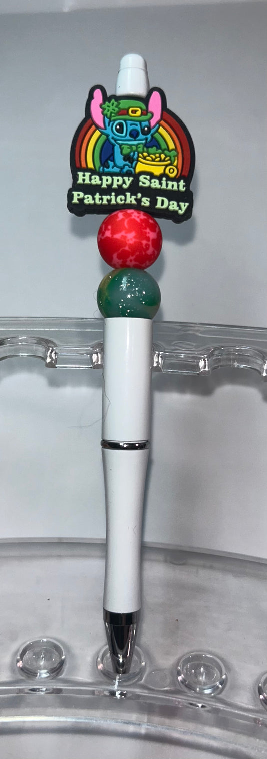 Happy Saints Patrick's Day White Pen