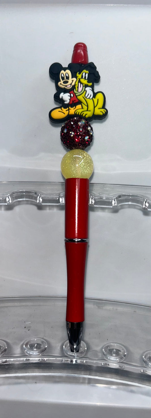 Mickey and Pluto Red Pen
