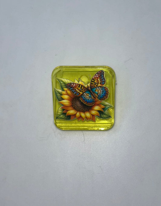 Butterfly Yellow Clip
