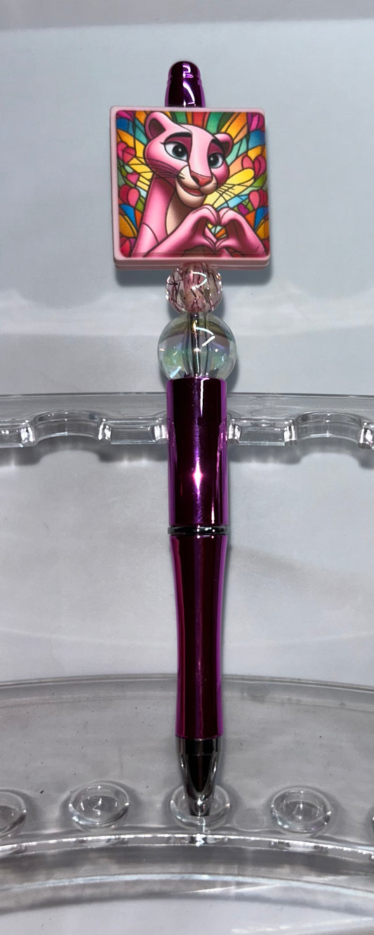 Pink Panther Square Metallic Pen