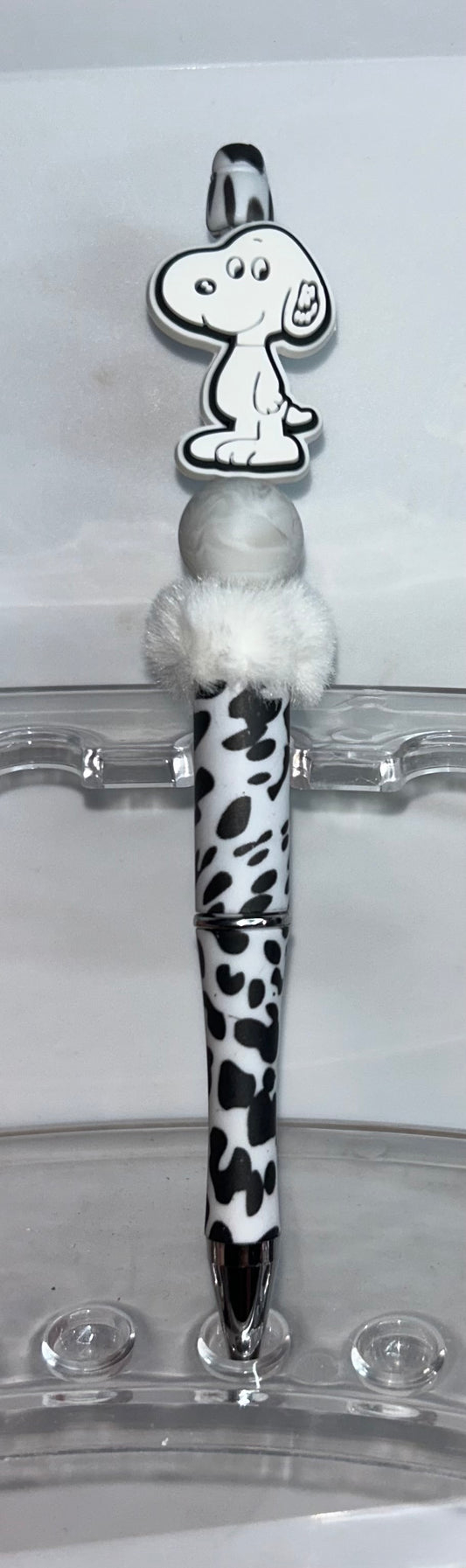Snoopy Black Leopard Print Pen