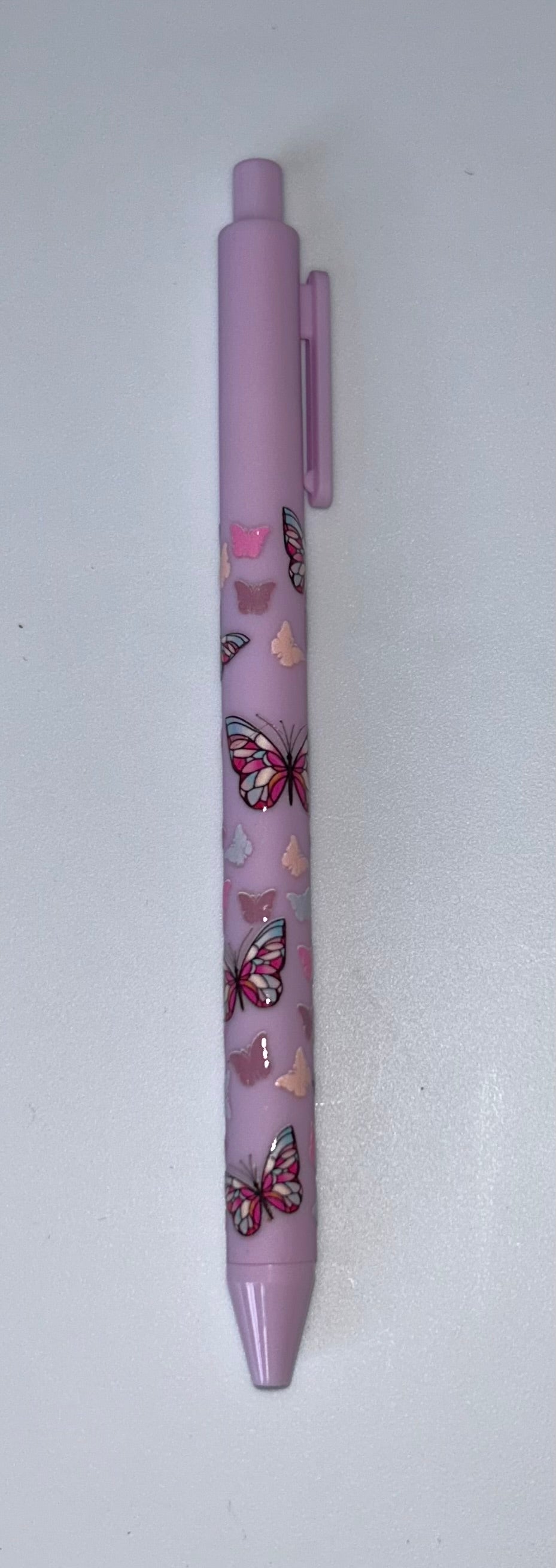 Butterfly Wrapped Purple Pen