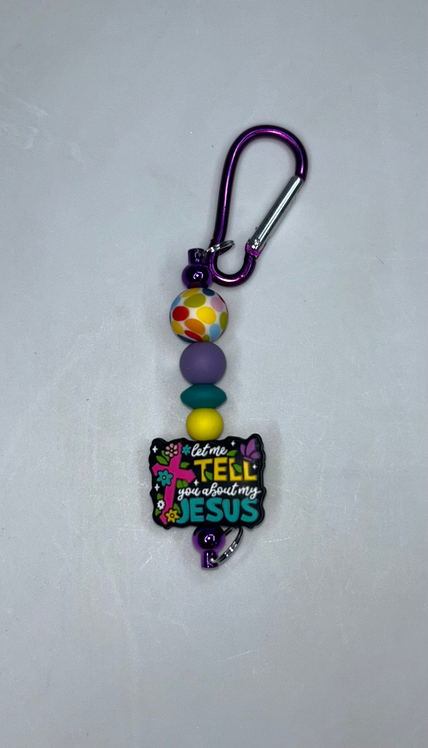 Let Me Tell You About My Jesus Key Chain