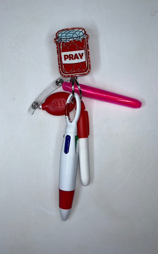 Pray Badge Reel Set