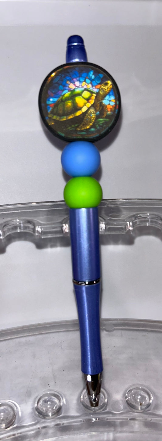 Sea Turtle Blue Pen