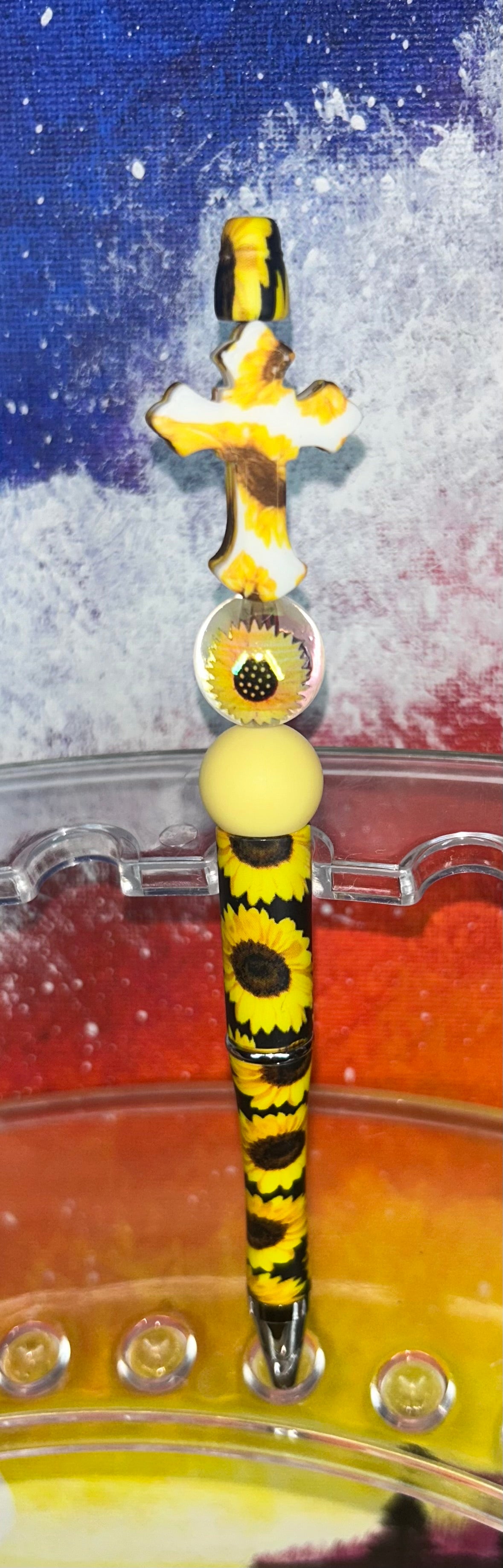 Sunflower Cross Sunflower Pen