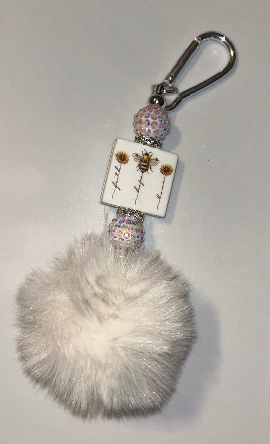 Faith Sunflower Keychain