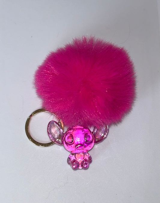 Pink Stitch Key Chain