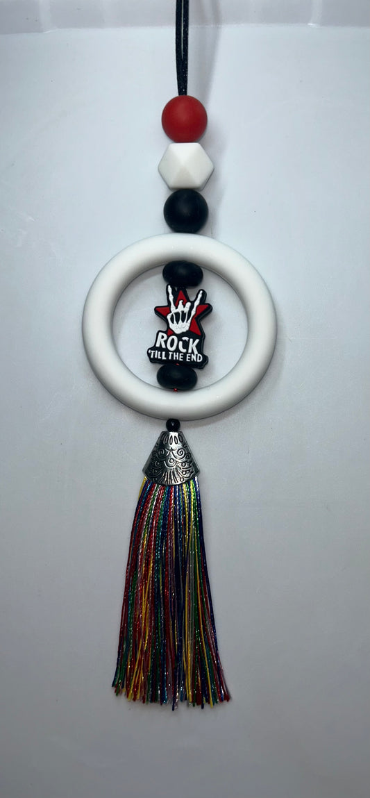 Rock Till The End Car Charm