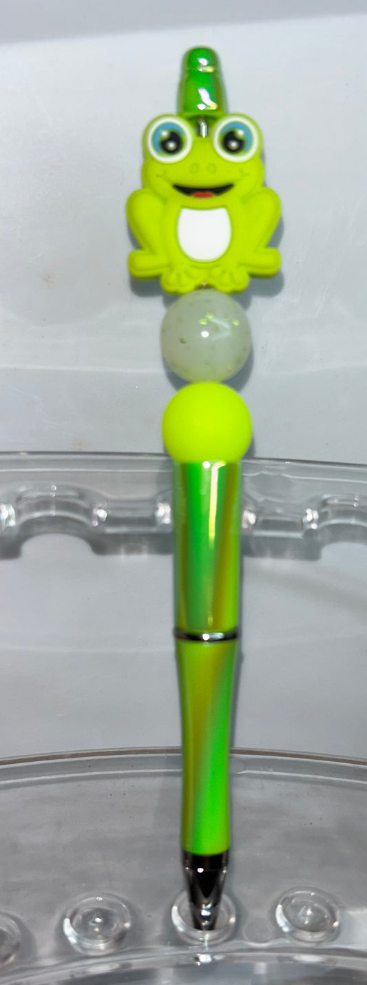 Green Frog Shiny Green Pen