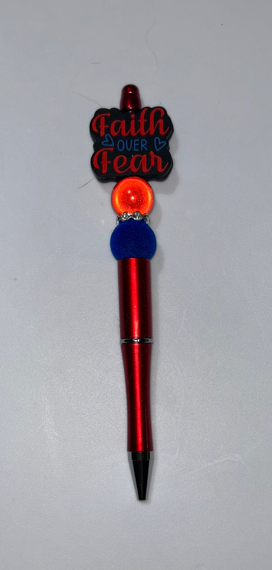 Faith Over Fear Red Pen