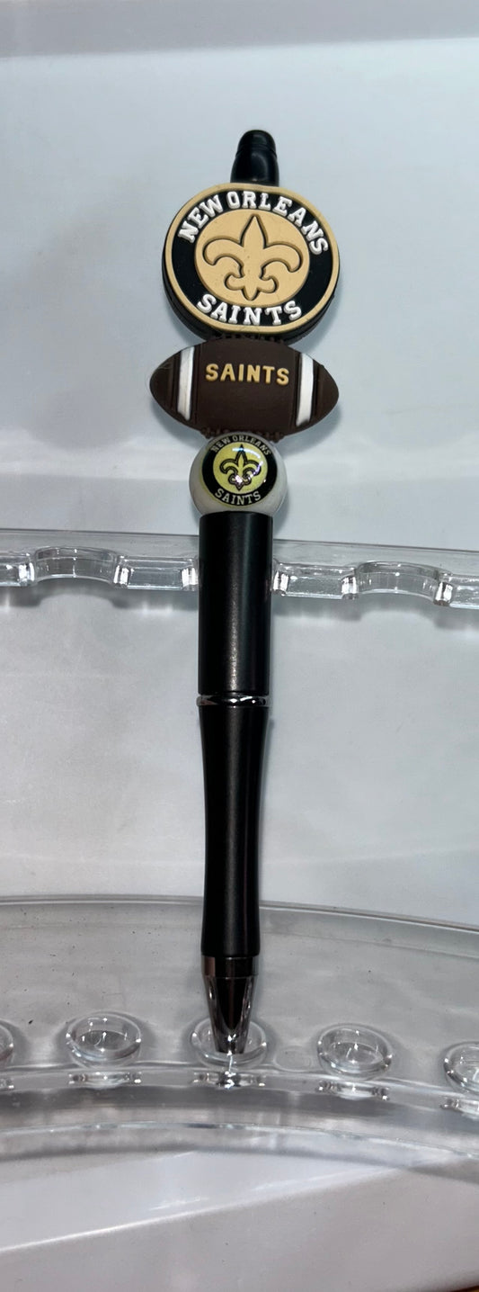 New Orleans Saints Round Black Pen