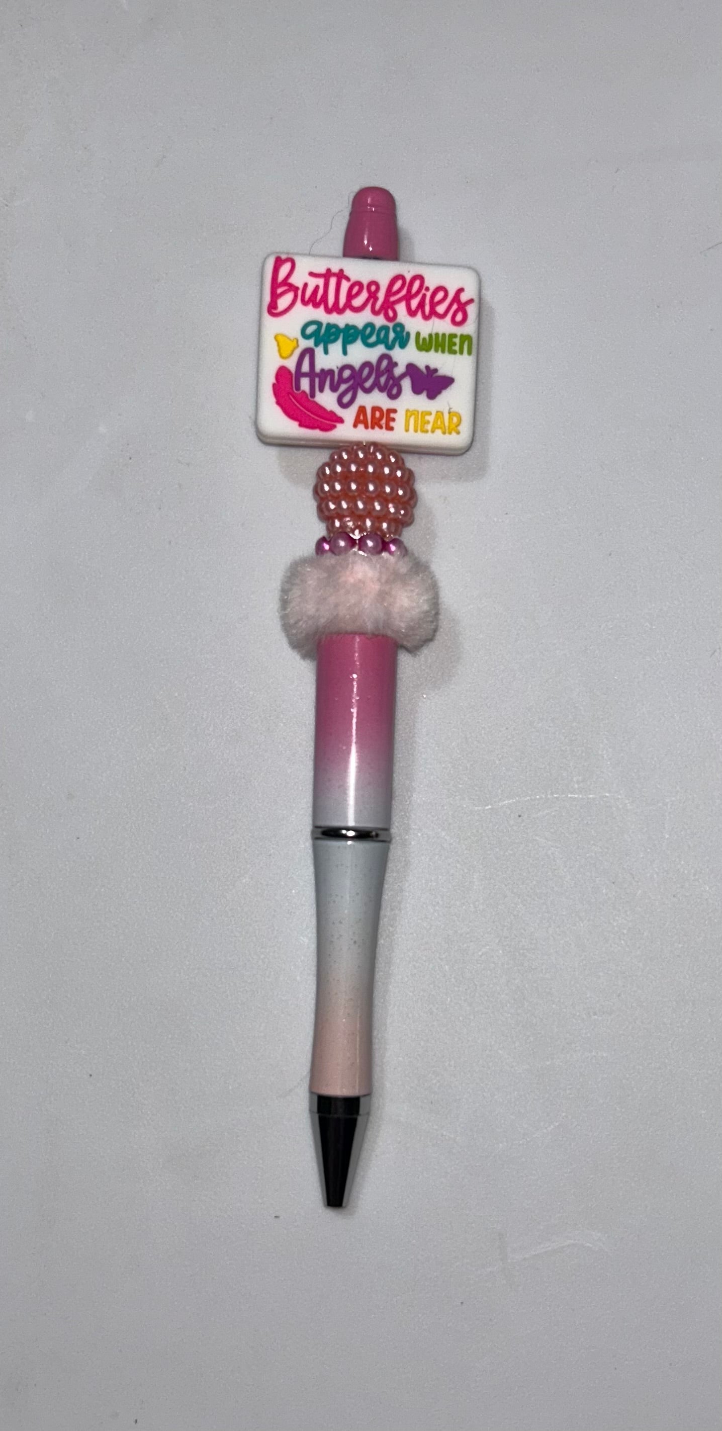 Butterflies Appear Pink Ombre Pen