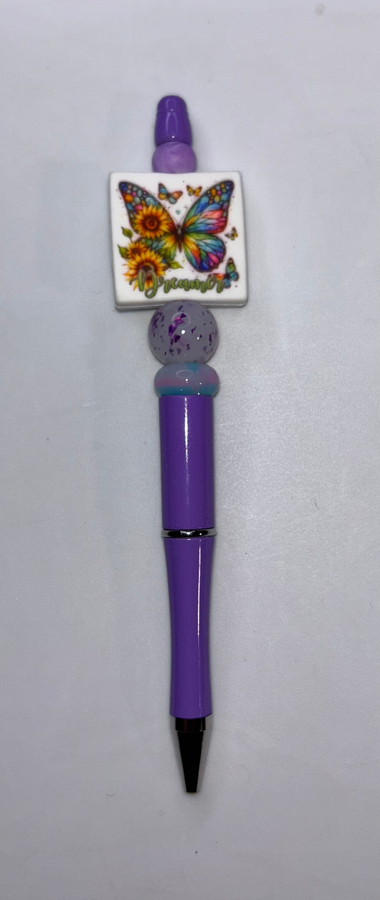 Butterfly Dreamer Purple Pen
