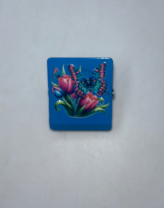 Blue Butterfly Magnet Clip