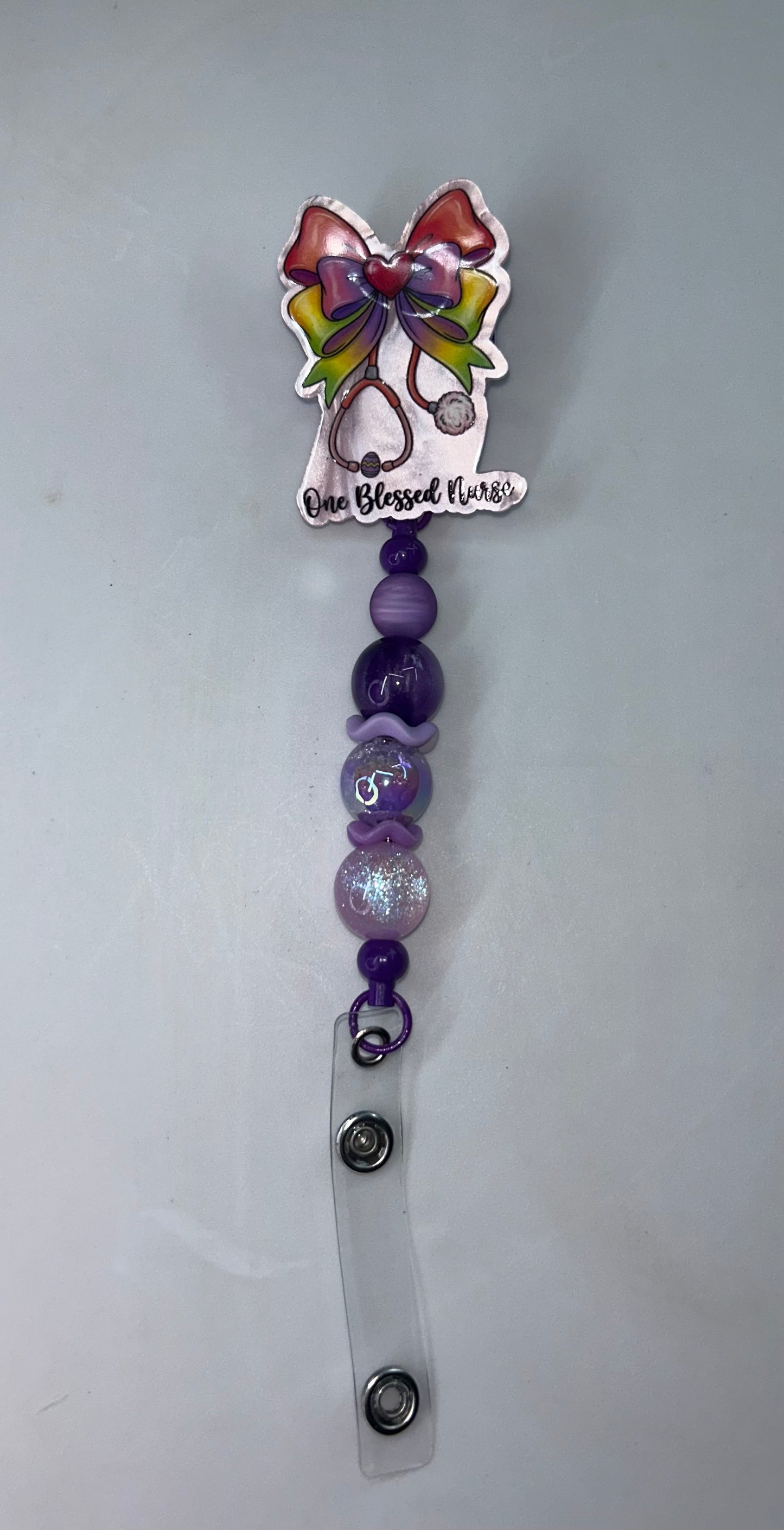 One Blessed Nurse Badge Reel