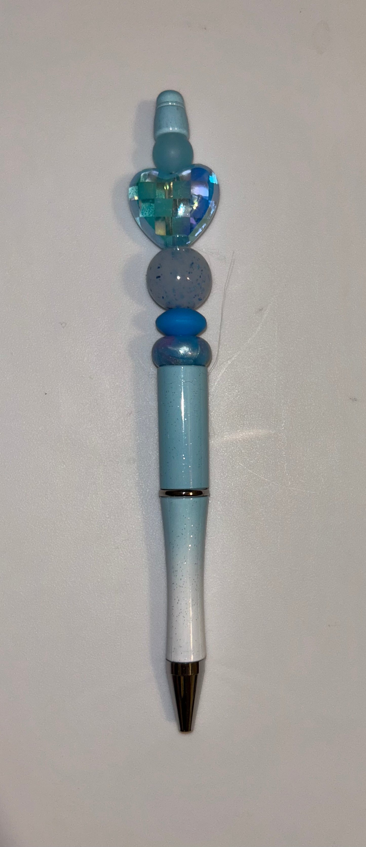 Blue Clear Heart Blue Ombre Pen
