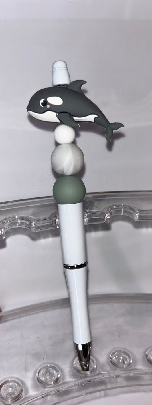 Dolphin White Pen