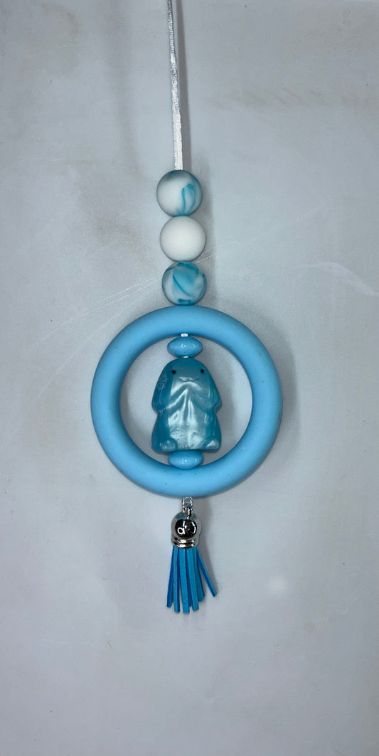 Shiny Blue Richard Car Charm
