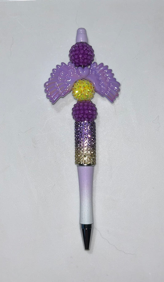 Purple Wing Purple Ombre Bling Pen
