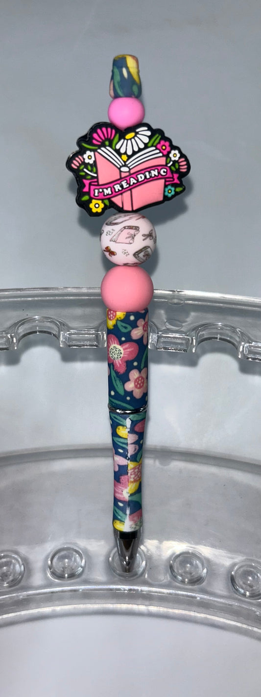 I'm Reading Floral Pen