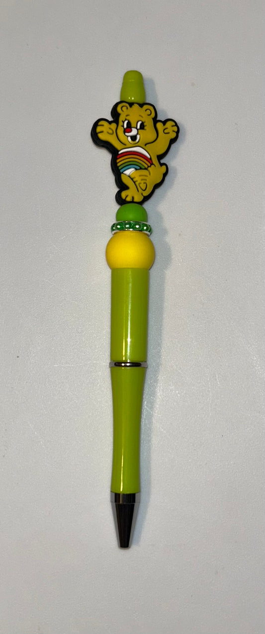 Yellow Carebear Green Pen