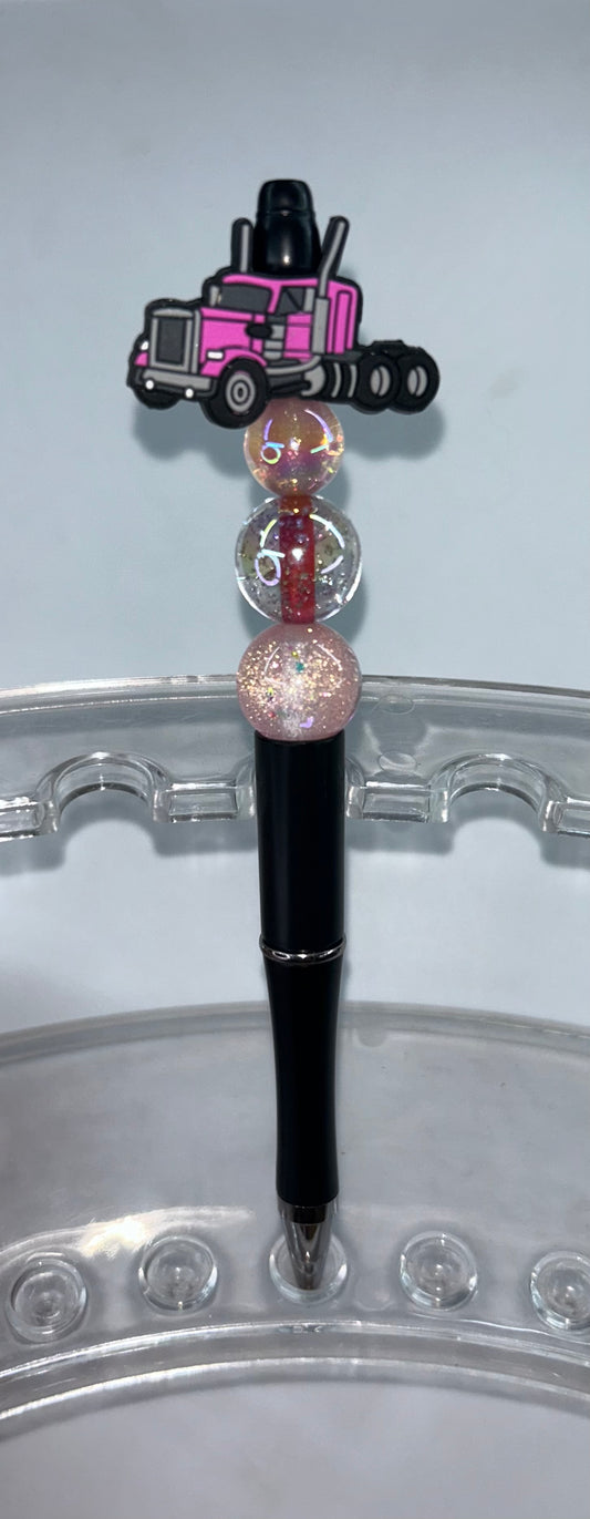 Pink Semi Black Pen
