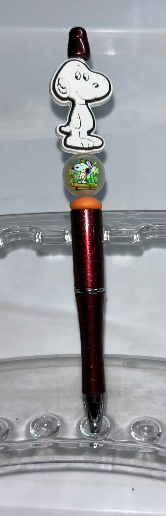 Snoppy Burgandy Pen