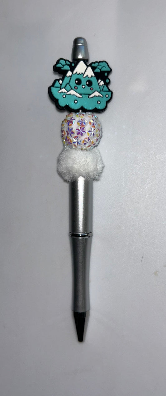 Snow Capped Mtn Silver Pen