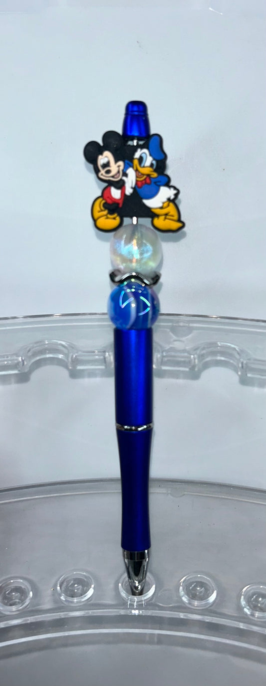 Mickey and Donald Blue Pen
