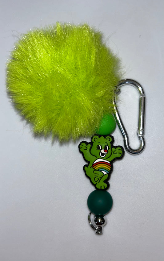 Green CareBear Keychain