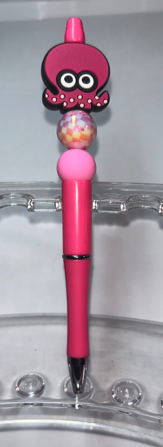 Pink Octopus Pink Pen