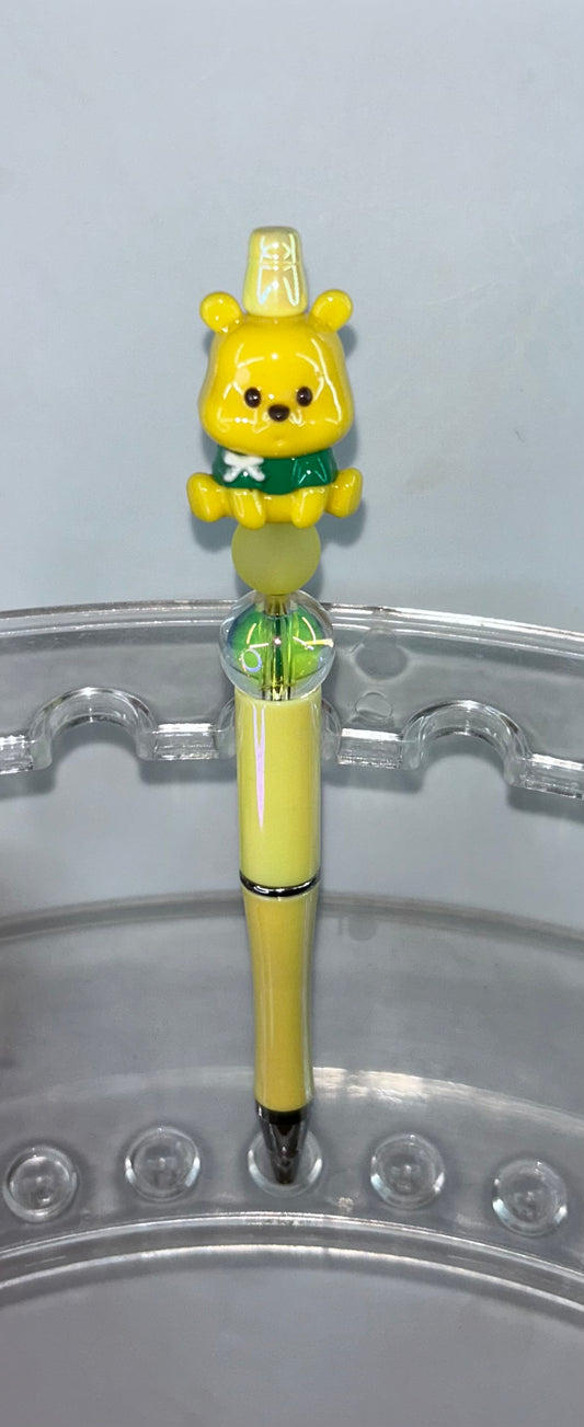 Acrylic Pooh Yellow Pen