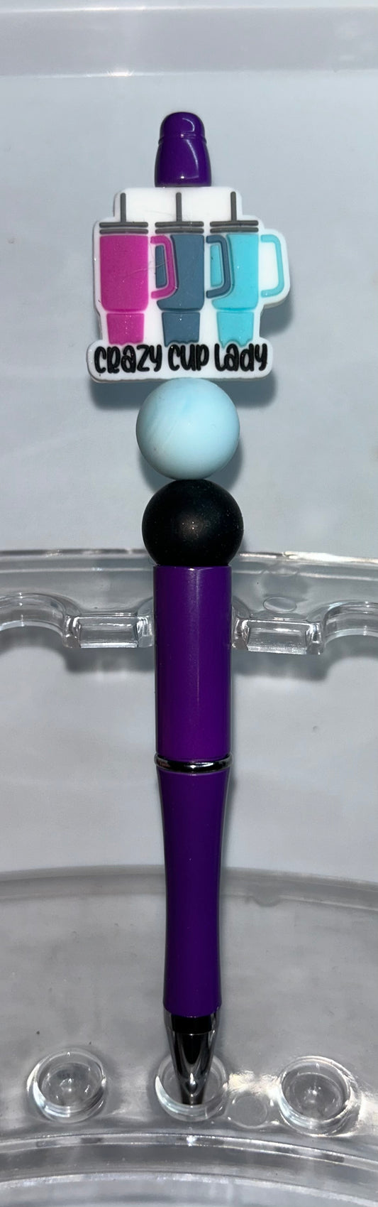 Crazy Cup Lady Purple Pen