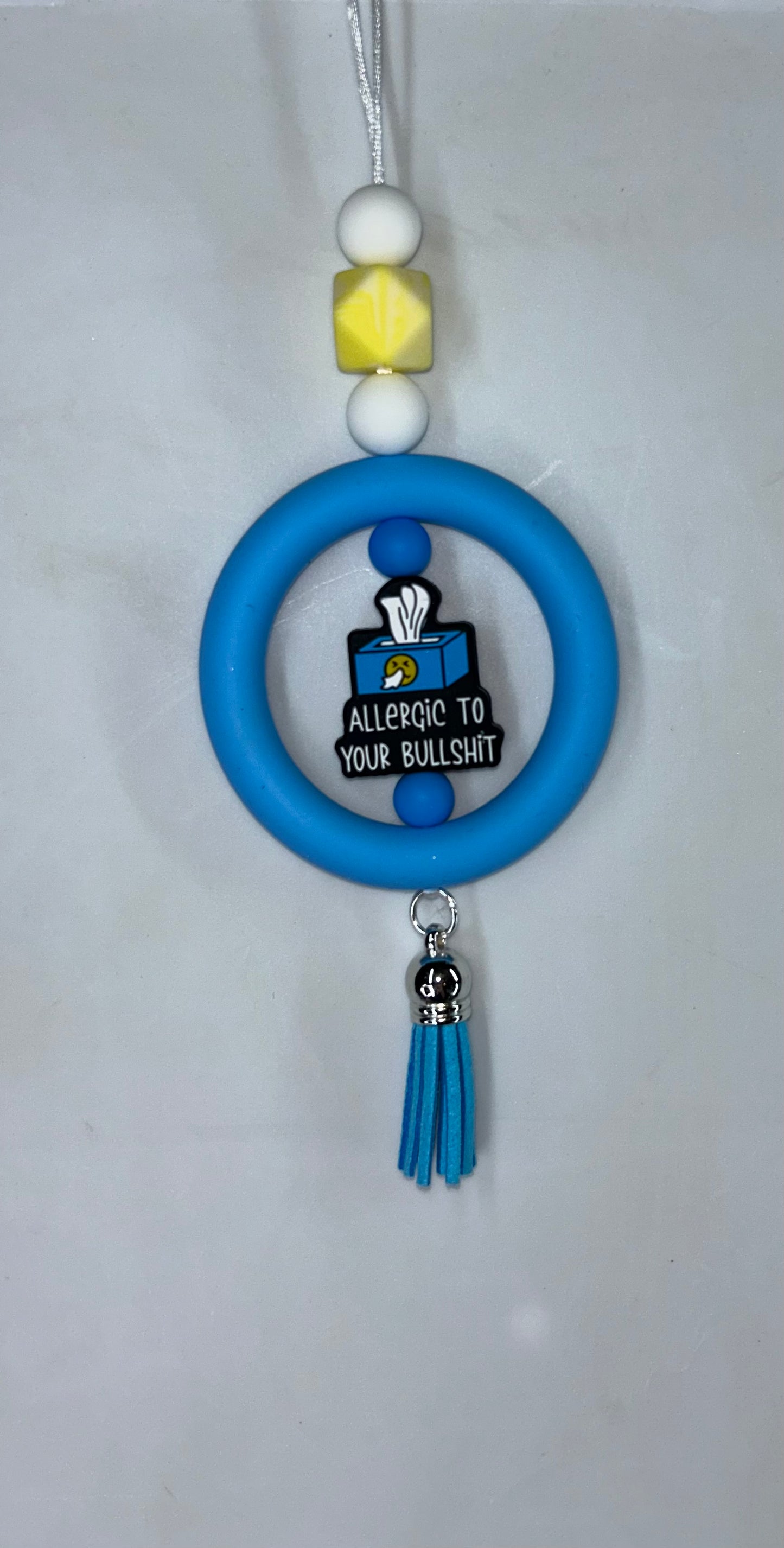 Allergic To Your Bullshit Car Charm
