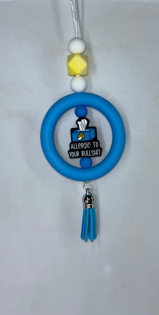 Allergic To Your Bullshit Car Charm