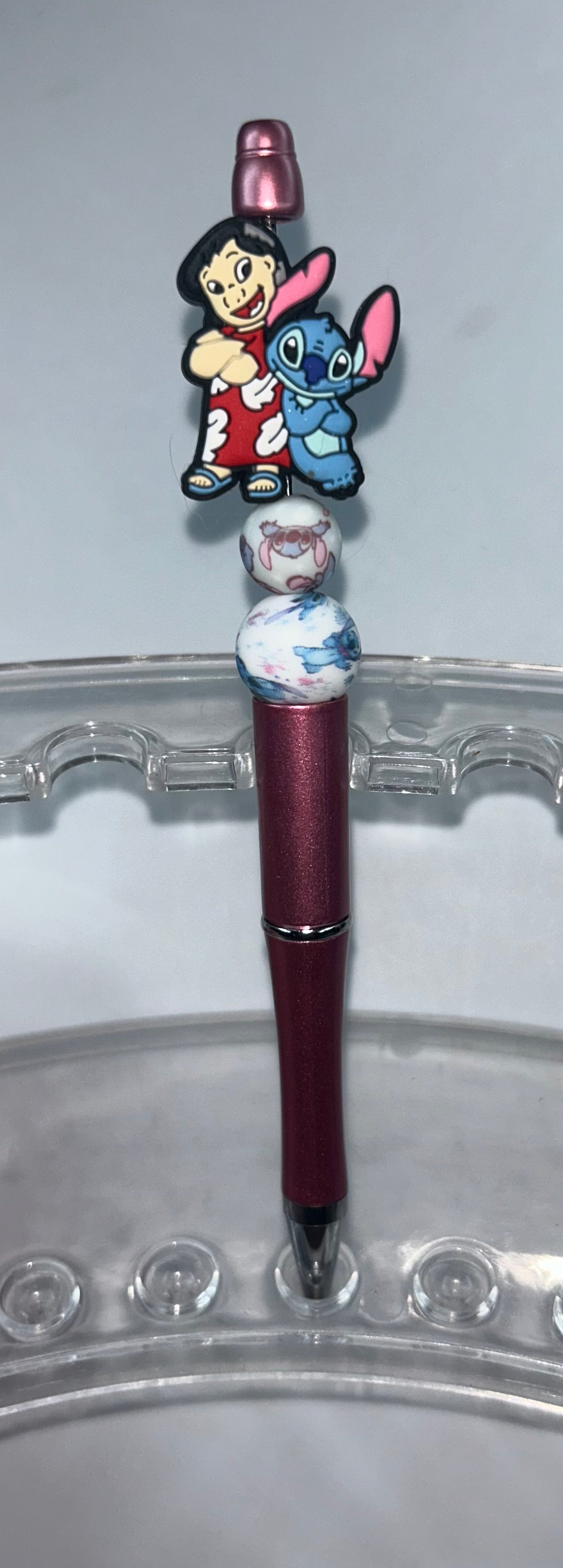 Lilo & Stitch Burgandy Pen