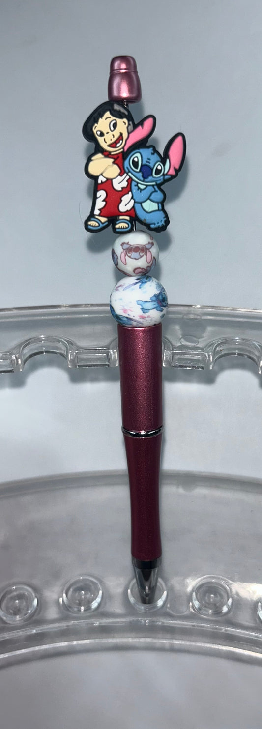 Lilo & Stitch Burgandy Pen