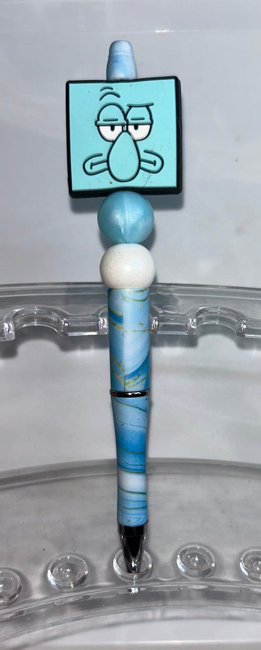 Squidward Blue Swirl Pen