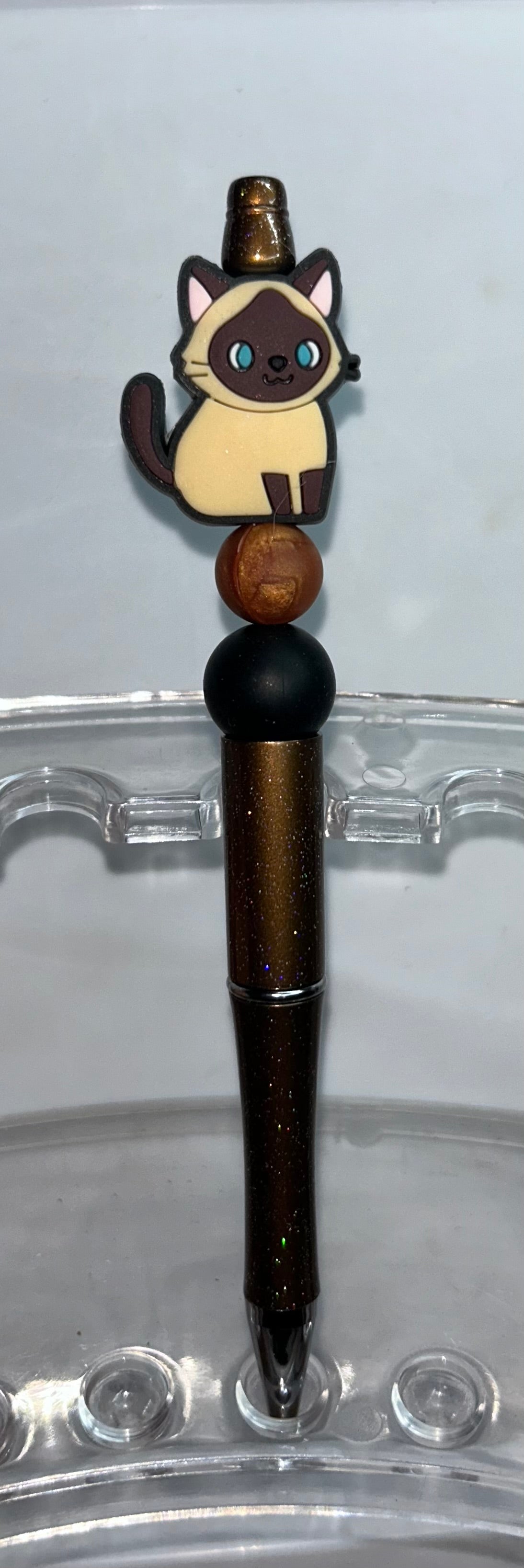Tan Cat Brown Pen