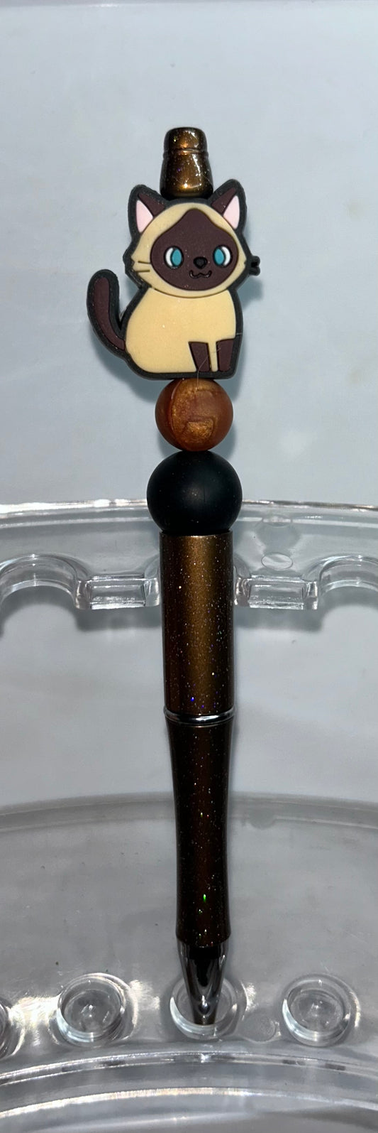 Tan Cat Brown Pen