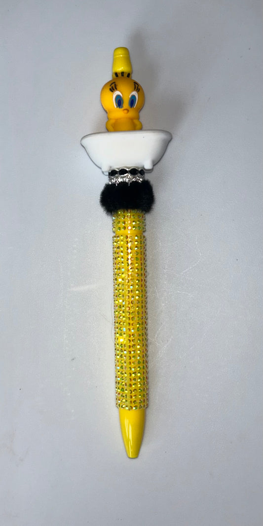 Tweety Bird Bathtub Yellow Bling Pen
