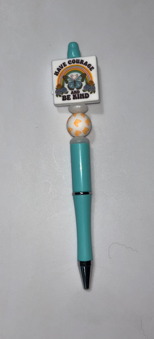 Have Courage Teal Pen